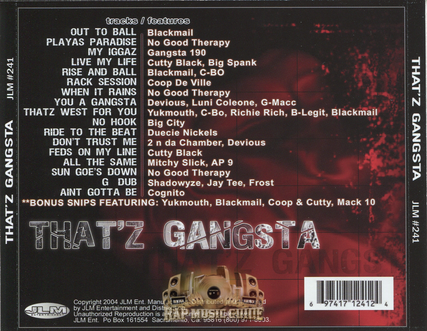 That'z Gangsta - That'z Gangsta: CD | Rap Music Guide